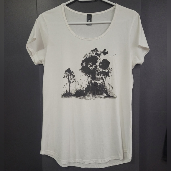 Cute Spooky Creatures Under Skull Trees T-shirt - Picture 1 of 5